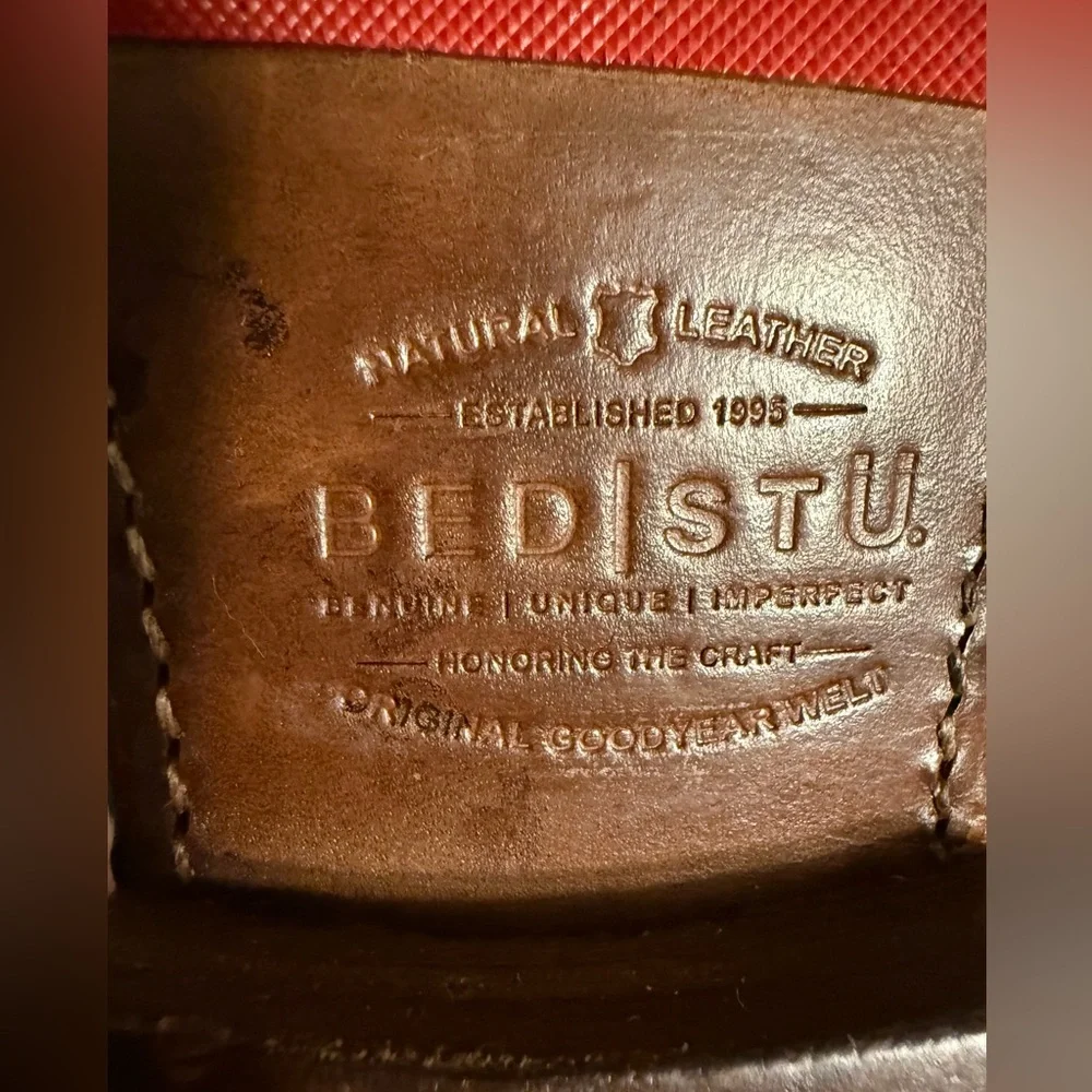 BED|STU Two-Tone Brown and Tan Oxfords - Picture 6 of 7